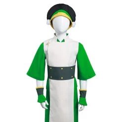 NewCosplay New Arrivals Avatar: The Last Airbender Toph Bengfang Vest Pants Cosplay Costume For Kids Children 17 NewCosplay New Arrivals Avatar: The Last Airbender Toph Bengfang Vest Pants Cosplay Costume For Kids Children