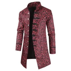 NewCosplay Medieval Costume Steampunk Trench Coat Vintage Prince Cosplay Costume Outfits