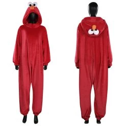 NewCosplay New Arrivals Sesame Street Elmo Jumpsuit Sleepwear Pajams Halloween Original Design Cosplay Costume