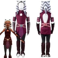 NewCosplay Star Wars: The Clone Wars Ahsoka Tano Kids Children Halloween Carnival Suit Outfits Cosplay Costume