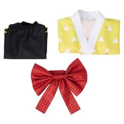 NewCosplay New Arrivals Demon Slayer Agatsuma Zenitsu Kimono Lolita Dress Outfits Halloween Carnival Suit Cosplay Costume