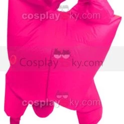 NewCosplay Among Us Adult Size Inflatable Costume Full Body Jumpsuit Pink Version