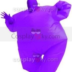 NewCosplay Among Us Adult Size Inflatable Costume Full Body Jumpsuit Purple Version New Arrivals