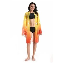 NewCosplay Anime Demon Slayer :Kimetsu No Yaiba Agatsuma Zenitsu Bikini Beach Swimsuit Set Cosplay Costume