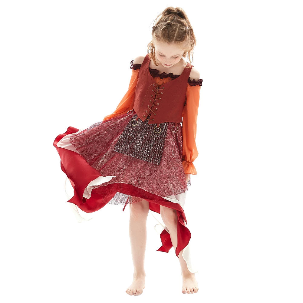 NewCosplay Hocus Pocus Mary Sanderson Girls Kids Children Cosplay Costume 5 NewCosplay Hocus Pocus Mary Sanderson Girls Kids Children Cosplay Costume