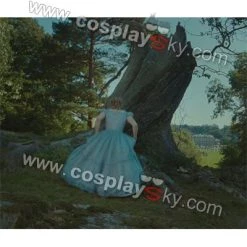 NewCosplay Tim Burton's Alice In Wonderland Alice Blue Dress Costume New Arrivals