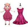 Viele Kostüme New Arrivals SPY×FAMILY Anya Forger Cosplay Costume Rose Red Dress Accessories Outfits