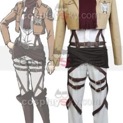 NewCosplay New Arrivals Shingeki No Kyojin Attack On Titan Mikasa Ackerman Cosplay Costume