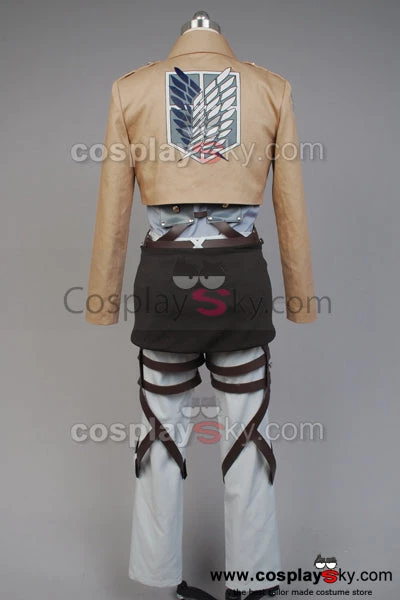 NewCosplay Attack On Titan Shingeki No Kyojin Scouting Legion Rivaille With Cape Cosplay Costume 11 NewCosplay Attack On Titan Shingeki No Kyojin Scouting Legion Rivaille With Cape Cosplay Costume