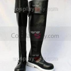 NewCosplay Axis Power Hetalia Cosplay Black Boots Shoes