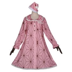 NewCosplay New Arrivals Demon Slayer Kamado Nezuko Pajamas Dress Hat Outfit Cosplay Costume