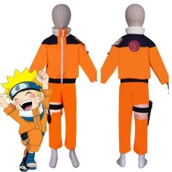 NewCosplay New Arrivals NARUTO ·Naruto Uzumaki KIds Children Top Pants Outfits Halloween Carnival Suit Cosplay Costume