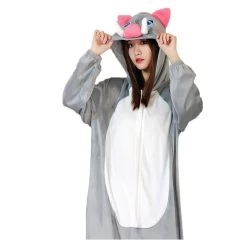 NewCosplay Demon Slayer ·Hashibira Inosuke Onesies Pajama Men Women Sleepwear Pyjamas Christmas Halloween Costume Cosplay Costume New Arrivals