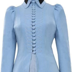 NewCosplay Lemony Snicket‘s A Series Of Unfortunate Events Violet Baudelaire Coat Halloween Carnival Suit Cosplay Costume