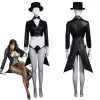 NewCosplay DC Comics Superheroes The Magician Zatanna Zatara Outfits Halloween Carnival Suit Cosplay Costume 1 NewCosplay DC Comics Superheroes The Magician Zatanna Zatara Outfits Halloween Carnival Suit Cosplay Costume