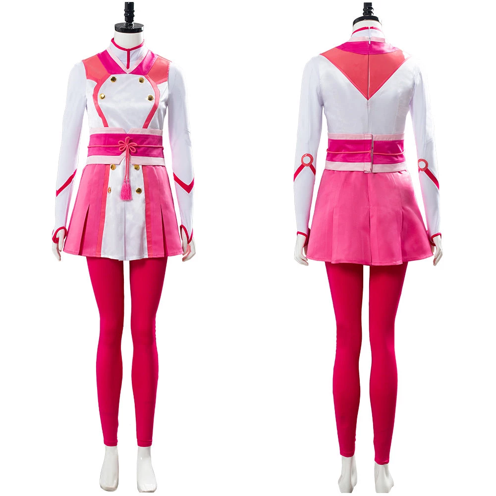 NewCosplay New Arrivals Sakura Wars Shin Sakura Taisen Sakura Amamiya Battle Uniform Set Cosplay Costume 14 NewCosplay New Arrivals Sakura Wars Shin Sakura Taisen Sakura Amamiya Battle Uniform Set Cosplay Costume