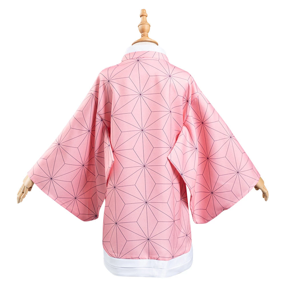 NewCosplay New Arrivals Demon Slayer: Kimetsu No Yaiba Kamado Nezuko Kids Children Kimono Coat Cosplay Costume 6 NewCosplay New Arrivals Demon Slayer: Kimetsu No Yaiba Kamado Nezuko Kids Children Kimono Coat Cosplay Costume
