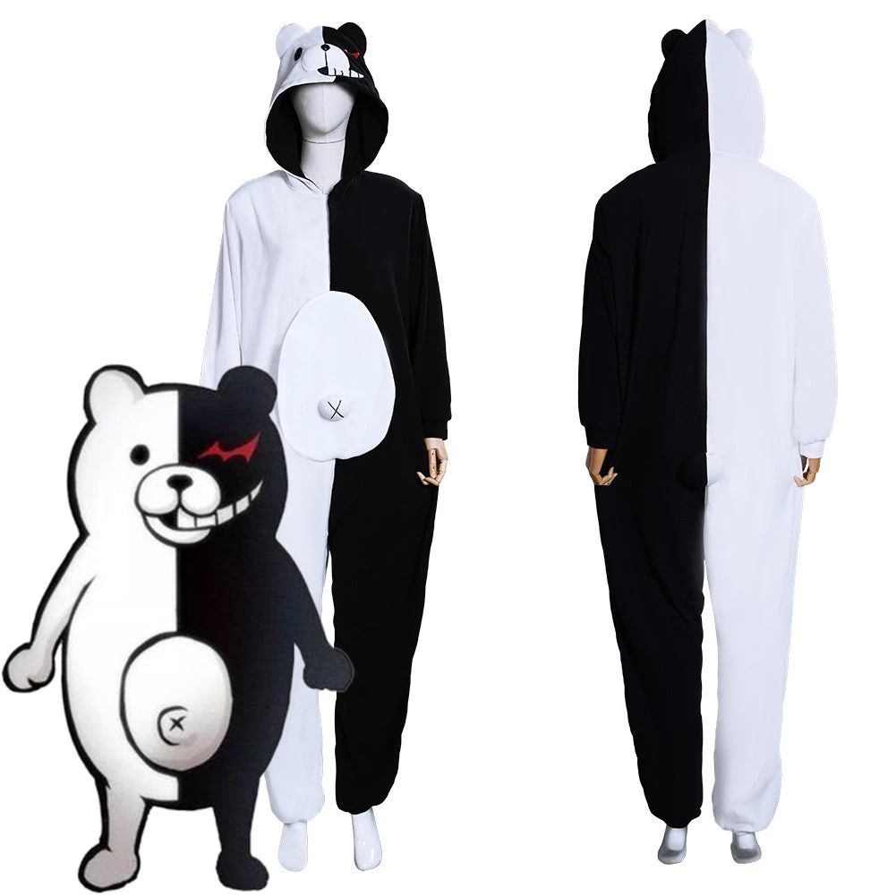 NewCosplay New Arrivals Danganronpa Monokuma And Monomi Pajamas Sleepwear Cosplay Costume 3 NewCosplay New Arrivals Danganronpa Monokuma And Monomi Pajamas Sleepwear Cosplay Costume