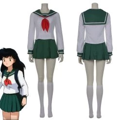 NewCosplay Inuyasha Kagome Higurashi Women Girls Uniform Comic Con Cosplay Costume
