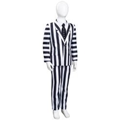 NewCosplay Beetlejuice Kids Children Striped Uniform Pants Halloween Carnival Suit Cosplay Costume New Arrivals
