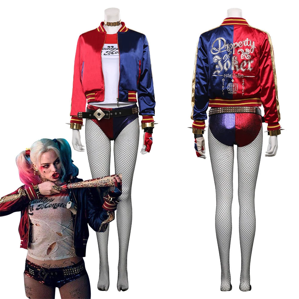 NewCosplay New Arrivals Suicide Squad Harleen Quinzel T-shirt Pants Outfits Halloween Carnival Suit Cosplay Costume 3 NewCosplay New Arrivals Suicide Squad Harleen Quinzel T-shirt Pants Outfits Halloween Carnival Suit Cosplay Costume