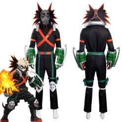 NewCosplay My Hero Academia S5 Bakugou Katsuki Battle Outfits Halloween Carnival Suit Cosplay Costume New Arrivals