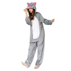NewCosplay Demon Slayer ·Hashibira Inosuke Onesies Pajama Men Women Sleepwear Pyjamas Christmas Halloween Costume Cosplay Costume New Arrivals