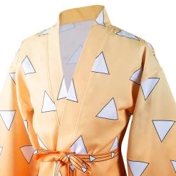NewCosplay Demon Slayer Agatsuma Zenitsu Halloween Carnival Suit With Earrings Belt Cosplay Costume 24 NewCosplay Demon Slayer Agatsuma Zenitsu Halloween Carnival Suit With Earrings Belt Cosplay Costume