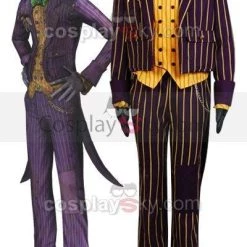 NewCosplay Batman Arkham Asylum Joker Coat Suit Cosplay Costume New Arrivals 11 NewCosplay Batman Arkham Asylum Joker Coat Suit Cosplay Costume New Arrivals