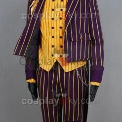 NewCosplay Batman Arkham Asylum Joker Coat Suit Cosplay Costume New Arrivals 14 NewCosplay Batman Arkham Asylum Joker Coat Suit Cosplay Costume New Arrivals