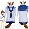NewCosplay New Arrivals Strike Witches Miyafuji Yoshika Sailor Suit Dress Swimwear Outfits Halloween Carnival Suit Cosplay Costume