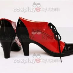 NewCosplay New Arrivals Black Butler Grell Cosplay Shoes Boots Black And Red