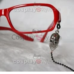 NewCosplay Black Butler Grell Sutcliff Glasses Frame And Chains