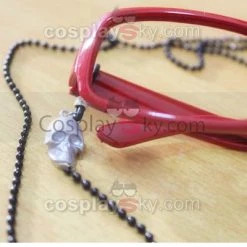 NewCosplay Black Butler Grell Sutcliff Glasses Frame And Chains