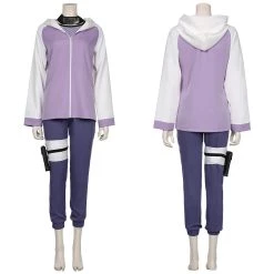 NewCosplay NARUTO-Hyūga Hinata Jacket Pants Outffits Halloween Carnival Suit Cosplay Costume