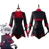 NewCosplay Helltaker Lucifer The Maid Demon Outfits Halloween Carnival Suit Cosplay Costume