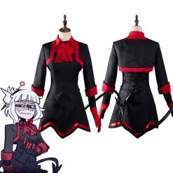 NewCosplay Helltaker Lucifer The Maid Demon Outfits Halloween Carnival Suit Cosplay Costume
