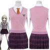 NewCosplay Danganronpa V3: Killing Harmony-Akamatsu Kaede Uniform Skirt Outfits Halloween Carnival Suit Cosplay Costume