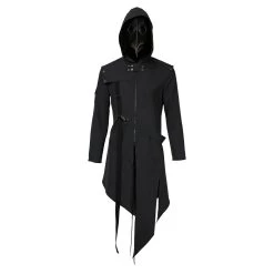 NewCosplay Plague Doctor Men Steampunk Gothic Hooded Jacket Coats Halloween Carnival Suit Cosplay Costume