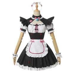 NewCosplay New Arrivals Nekopara Chocola Vanilla Women Sexy Cat Maid Servant Dress Cosplay Costume