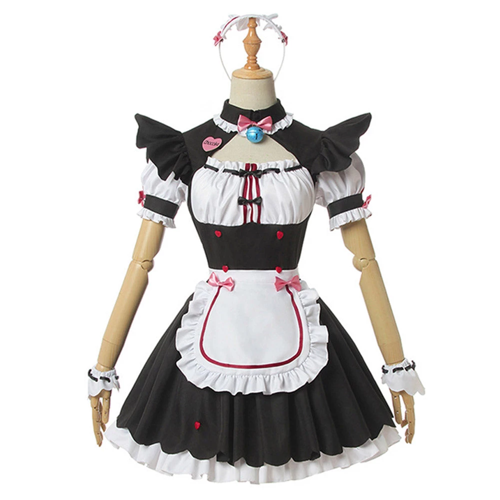 NewCosplay New Arrivals Nekopara Chocola Vanilla Women Sexy Cat Maid Servant Dress Cosplay Costume 3 NewCosplay New Arrivals Nekopara Chocola Vanilla Women Sexy Cat Maid Servant Dress Cosplay Costume