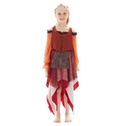 NewCosplay Hocus Pocus Mary Sanderson Girls Kids Children Cosplay Costume