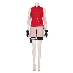 NewCosplay NARUTO-Haruno Sakura Women Skirt Outfit Halloween Carnival Costume Cosplay Costume
