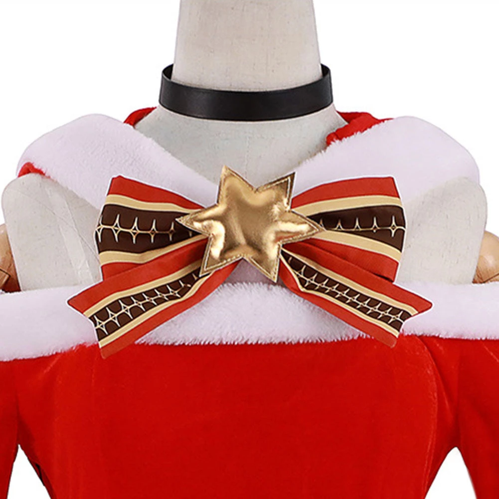 NewCosplay New Arrivals Genshin Impact Barbara Gunnhildr Christmas Dress Halloween Carnival Cosplay Costume 7 NewCosplay New Arrivals Genshin Impact Barbara Gunnhildr Christmas Dress Halloween Carnival Cosplay Costume