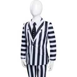 NewCosplay Beetlejuice Kids Children Striped Uniform Pants Halloween Carnival Suit Cosplay Costume New Arrivals
