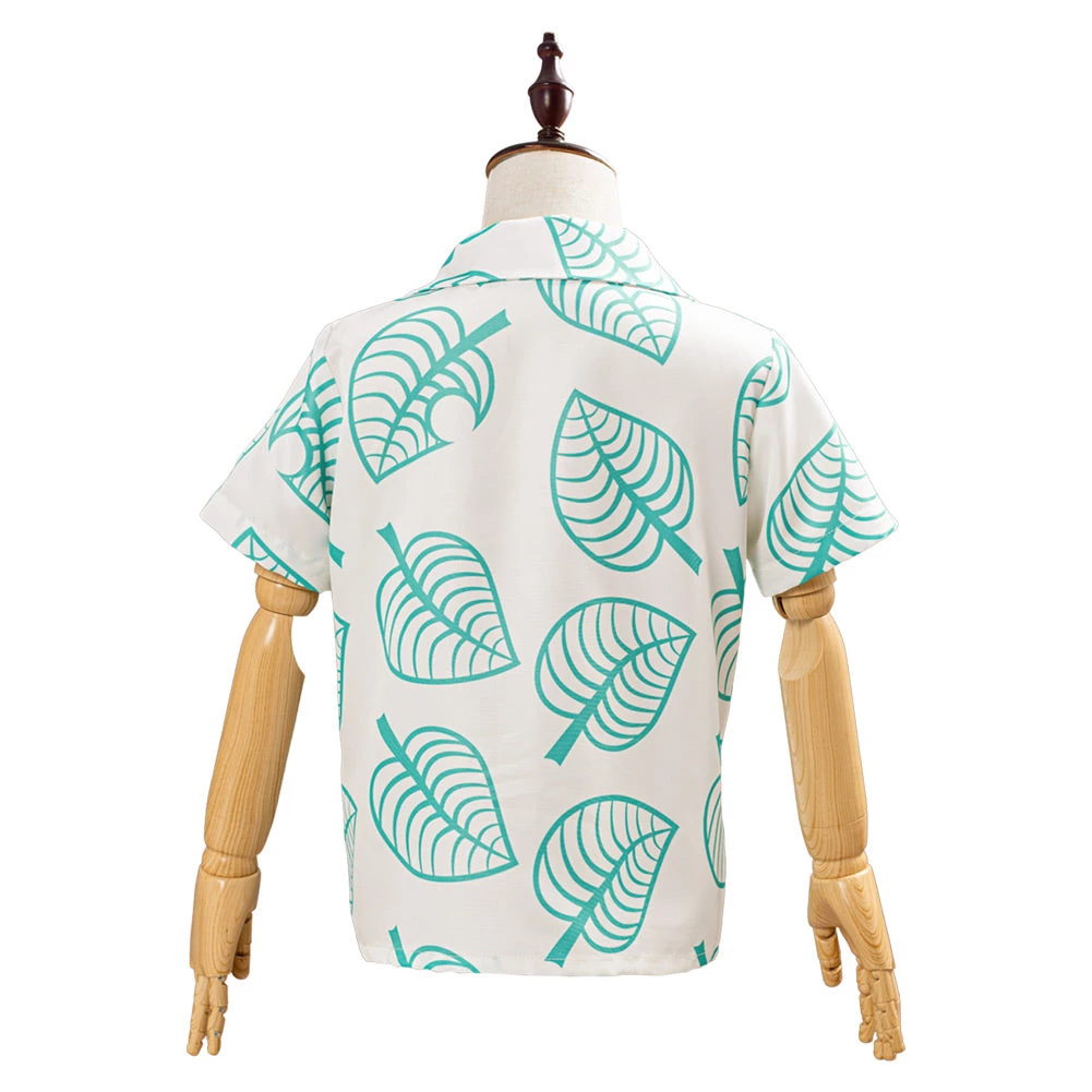 NewCosplay Animal Crossing Tom Nook Short Sleeve Shirt Top For Kids Children Cosplay Costume New Arrivals 6 NewCosplay Animal Crossing Tom Nook Short Sleeve Shirt Top For Kids Children Cosplay Costume New Arrivals