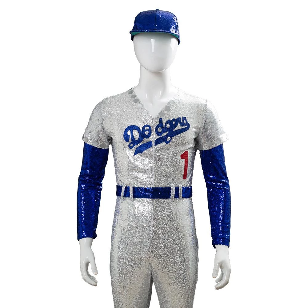 NewCosplay Rocketman Elton John Dodgers Baseball Uniform Cosplay Costume New Arrivals 8 NewCosplay Rocketman Elton John Dodgers Baseball Uniform Cosplay Costume New Arrivals