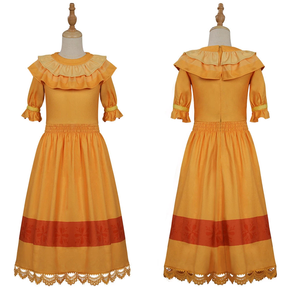 NewCosplay Encanto PEPA Dress Outfits Halloween Carnival Suit Cosplay Costume For Kids Children 3 NewCosplay Encanto PEPA Dress Outfits Halloween Carnival Suit Cosplay Costume For Kids Children