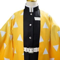 NewCosplay Demon Slayer: Kimetsu No Yaiba Agatsuma Zenitsu Cosplay Costume For Kids Children 18 NewCosplay Demon Slayer: Kimetsu No Yaiba Agatsuma Zenitsu Cosplay Costume For Kids Children
