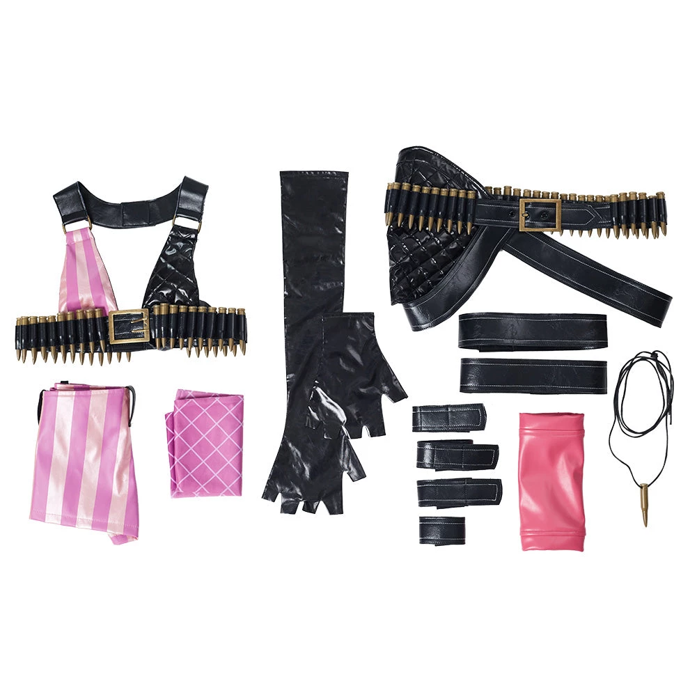 NewCosplay LoL Jinx League Of Legends Skin Outfits Halloween Carnival Suit Cosplay Costume 12 NewCosplay LoL Jinx League Of Legends Skin Outfits Halloween Carnival Suit Cosplay Costume